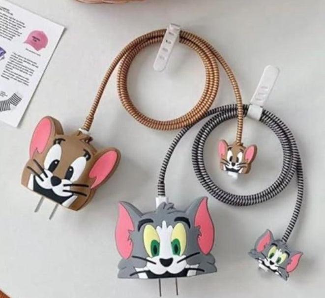 KASE KLOSED X IVORY GROVE|”Tom and Jerry” charger kases for type c to iPhone adapter(2 in 1)