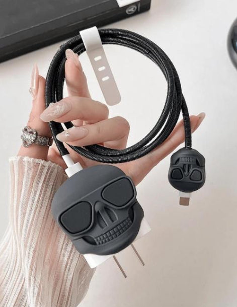 KASE KLOSED X IVORY GROVE|”skully” charger kase for type c to iPhone adapter