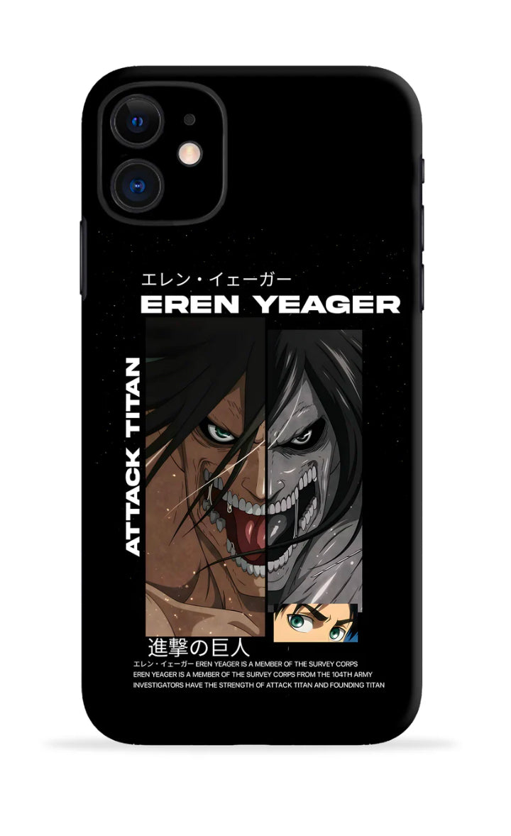 Attack on titans mobile skin + Clear Kase (any phone)