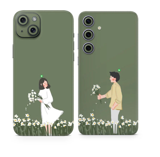 Couple mobile skins + Clear Kases (any phones)