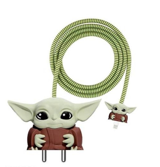 KASE KLOSED X IVORY GROVE|”baby yoda” charger kases for type c to iPhone charger