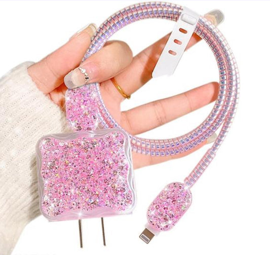 KASE KLOSED X IVORY GROVE| “sparkles” charger kase for type c to iPhone adapter