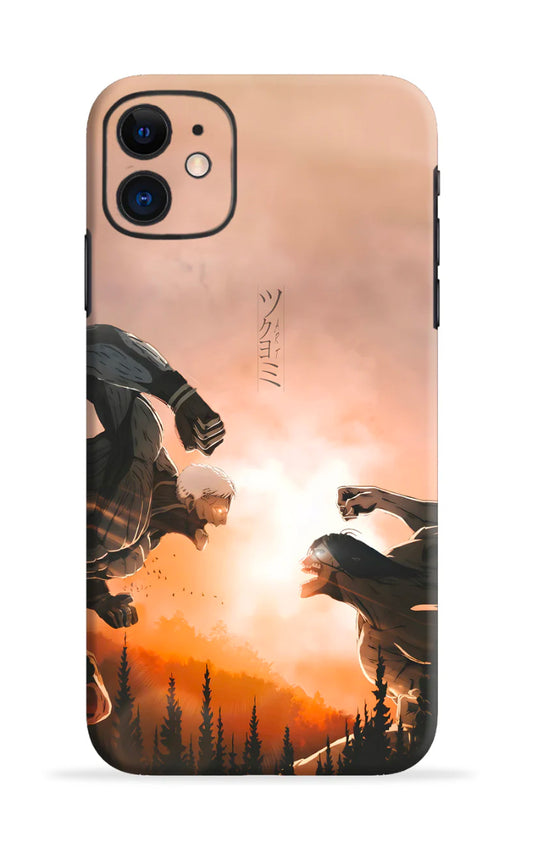 Attack on titans mobile skin + Clear Kase (any phone)