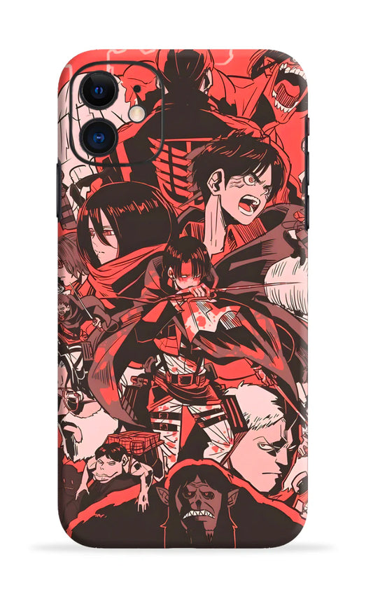 Attack on titans mobile skin + Clear Kase(any phone)