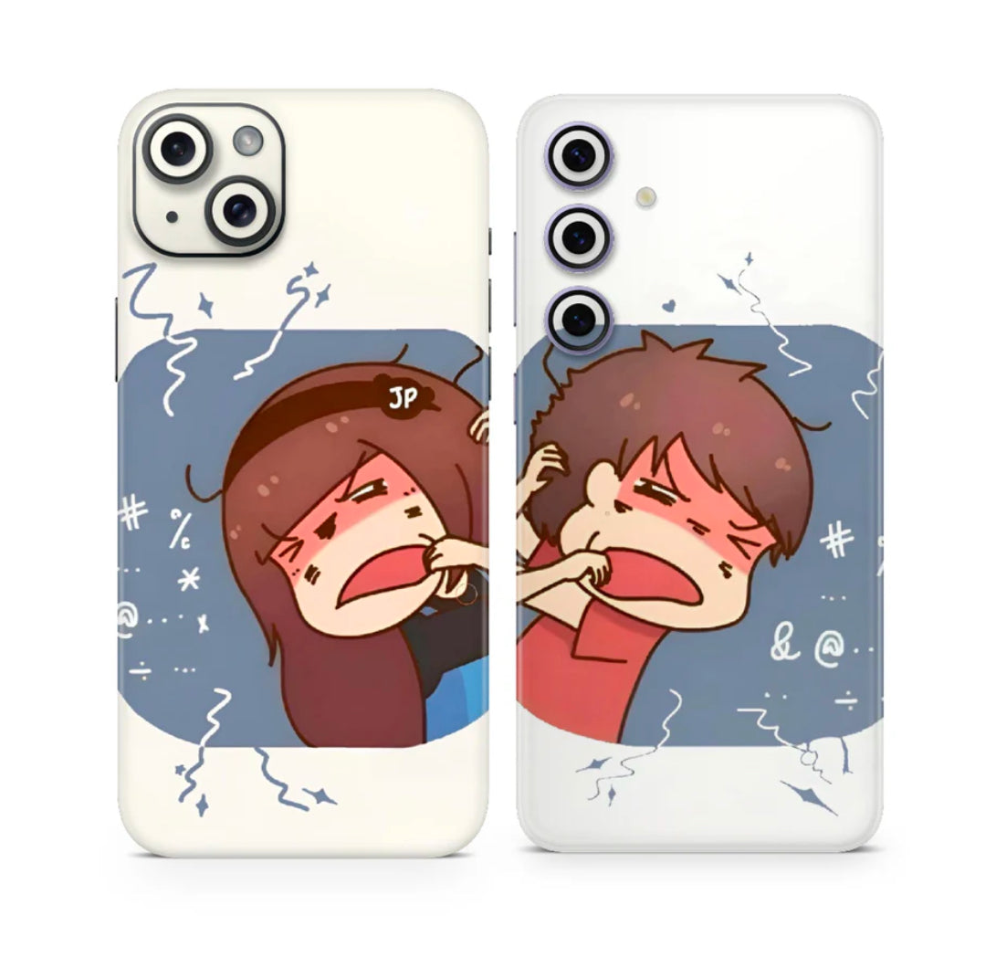 Couple Mobile Skins + Clear Kases (any phone)