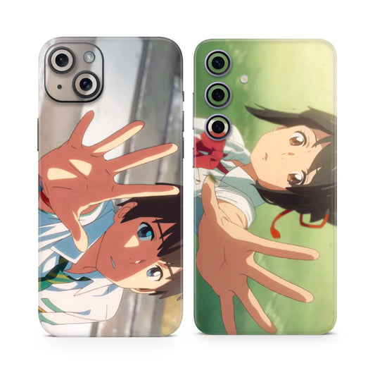 Kimi No Na Wa(your name)Couple Mobile Skins + Clear Kases (any phone)