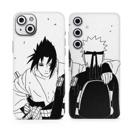 Sasuke and Naruto Duo Mobile Skins + Clear Kases (any phone)